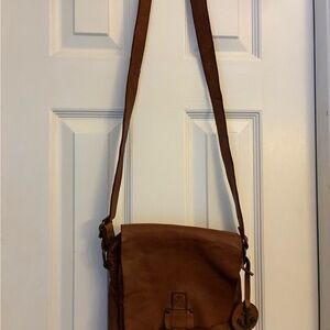 Brown Leather Crossbody Bag